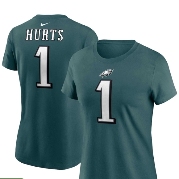 Nike Tops - Jalen Hurts Philadelphia Eagles Nike Women's Player Name & Number T-Shirt - Midn